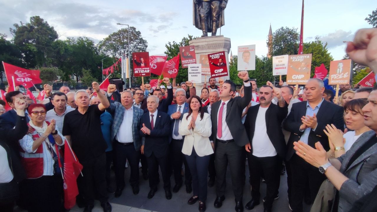 CHP Edirne İl Başkanlığı tarafından bugün kentte geniş katılımlı bir