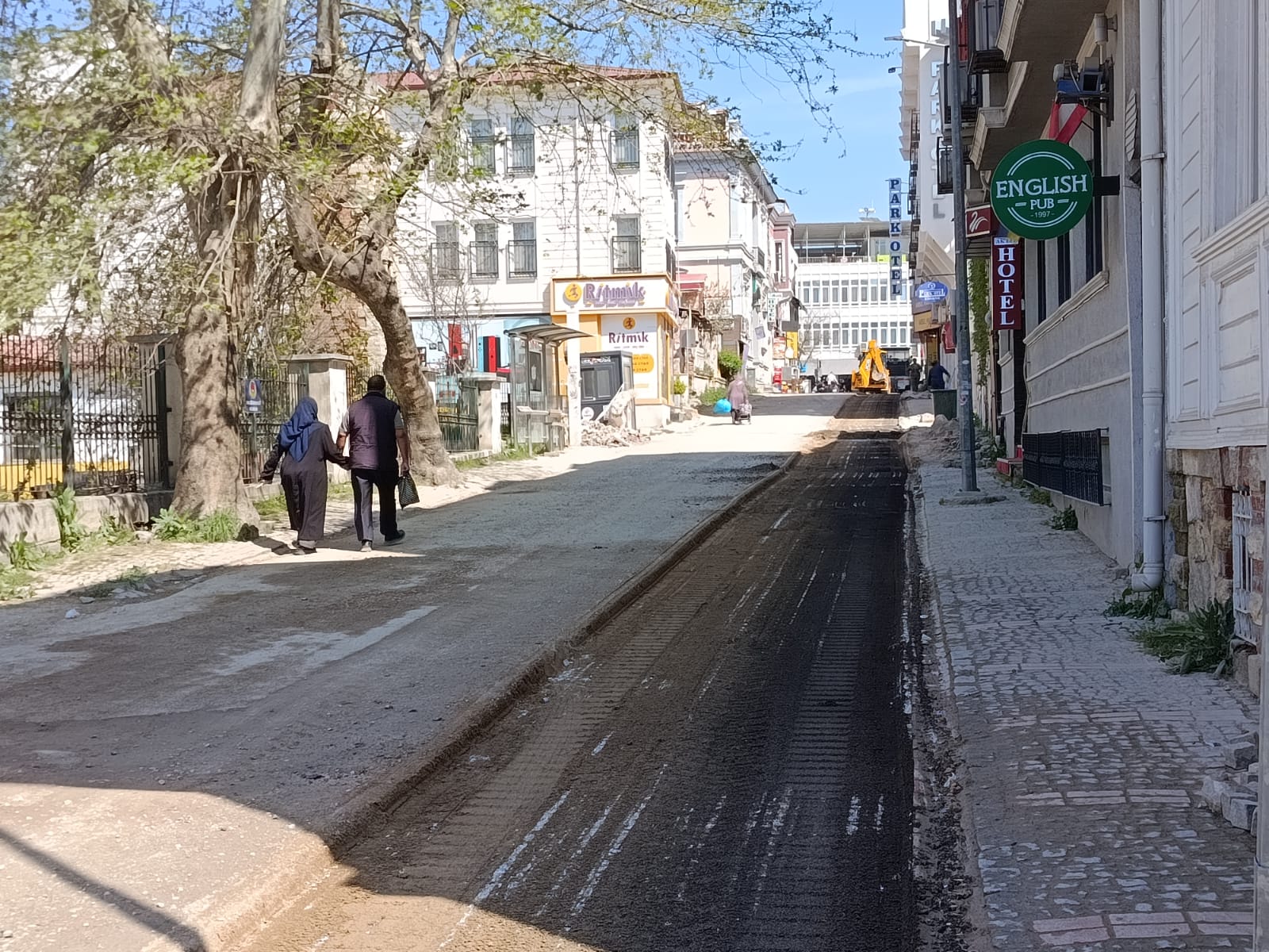 Kaleiçi'nde beklenen asfalt çalışması başladı!