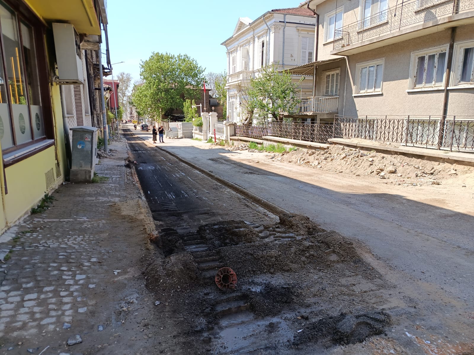 Kaleiçi'nde beklenen asfalt çalışması başladı!