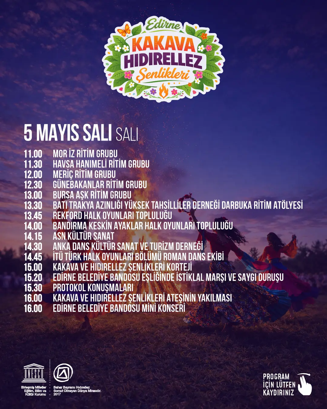 Akava- Hıdırellez Şenlikleri Programı Açıklandı