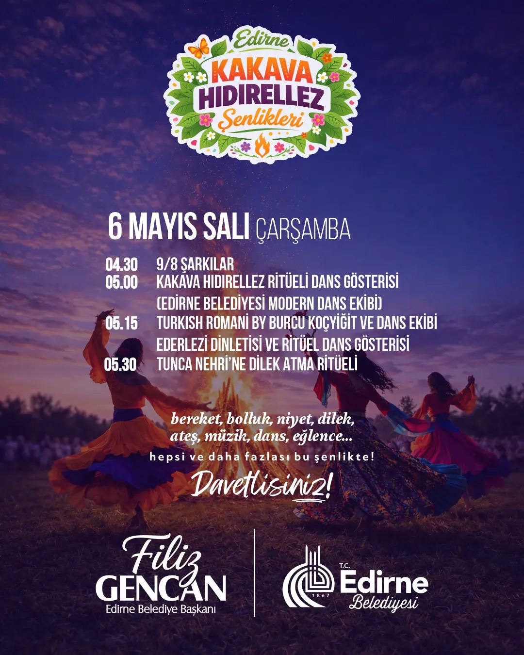 Akava- Hıdırellez Şenlikleri Programı Açıklandı