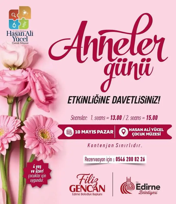 Edirne Belediyesi’nden Anneler Günü’ne Özel Programlar