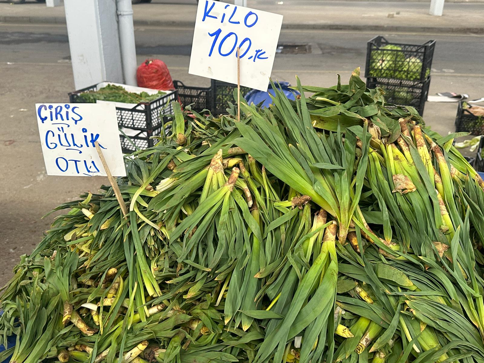 Doğu ve batı Edirne'de pazar tezgahında buluştu! Kilosu 400 TL'yi bulan otlara ilgi yoğun