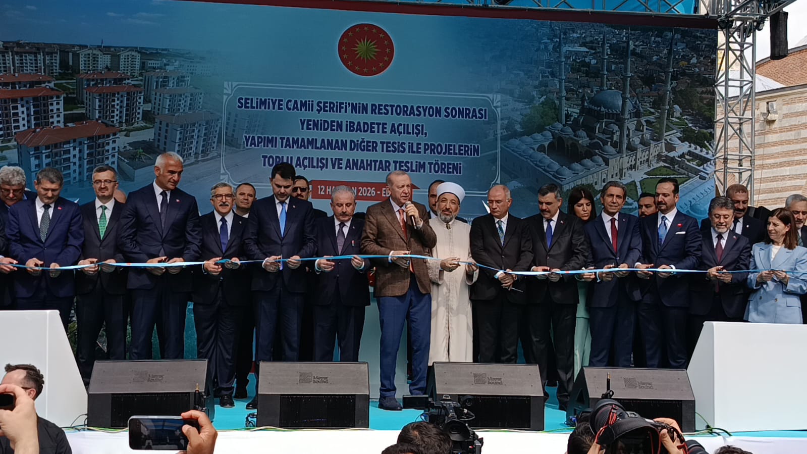 Cumhurbaşkanı Erdoğan’dan Görkemli Toplu Açılış Töreni Edirne’de Büyük Gündü: Selimiye Camii Yeniden İbadette